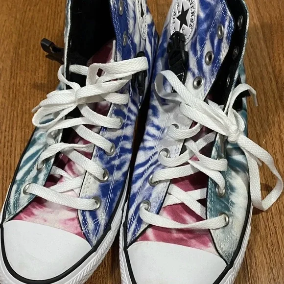 Mens Sz 10 Converse Hightop Tie Die Fanny Packs Shoe - Picture 5 of 8